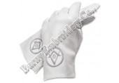 Masonic Regalia Hands Embroidery Leather Gloves